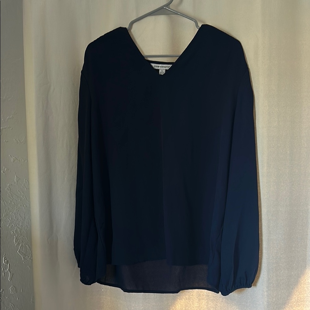 Elegant Blue Women's Top
